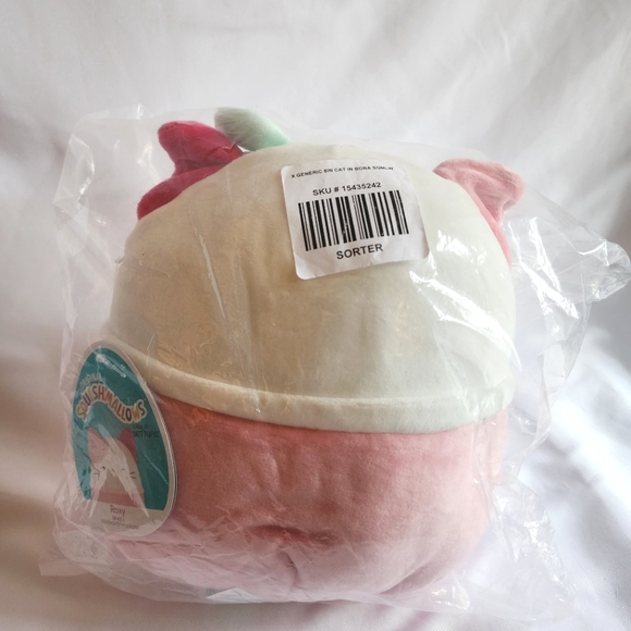 NWT Roxy 8" Boba Cat Squishmallows NWT Hot Topic exclusive plush stuffed animal - Picture 5 of 5